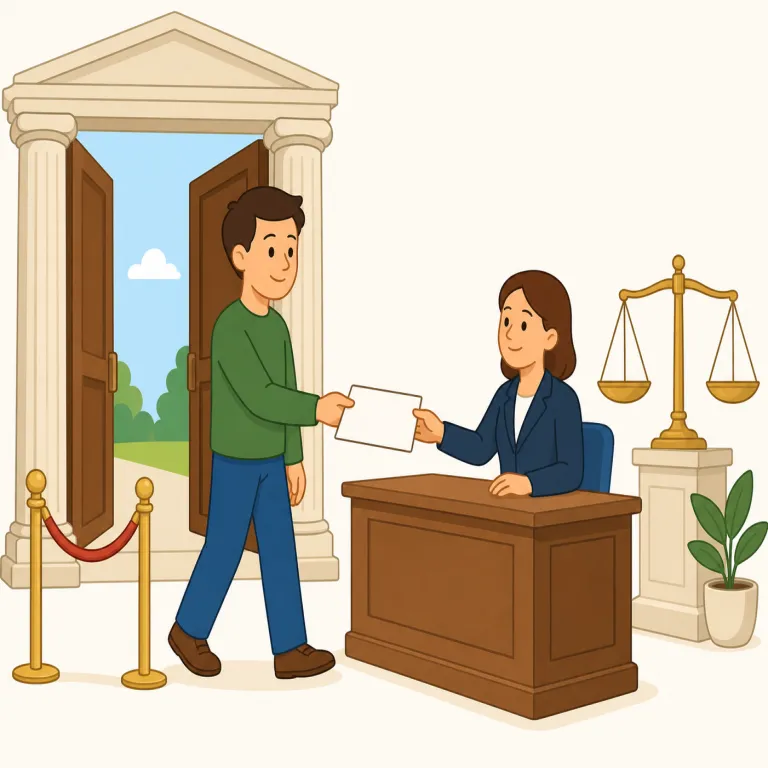 lawfully（合法的に・副詞）の覚え方イラスト — lawfully は law「法律」→ lawful「合法の」→ lawfully「合法的に」と段階で覚えるとよいです