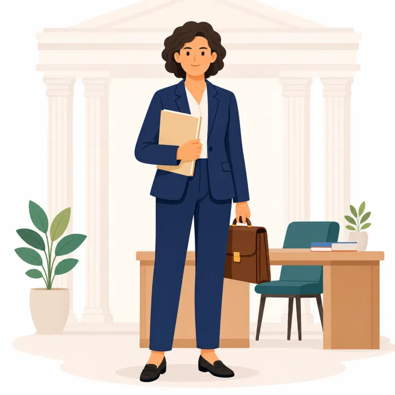 lawyer（弁護士・名詞）の覚え方イラスト — このエントリの lawyer は、広い「法律家」ではなく、日本語の「弁護士」に当たる職業として覚えます