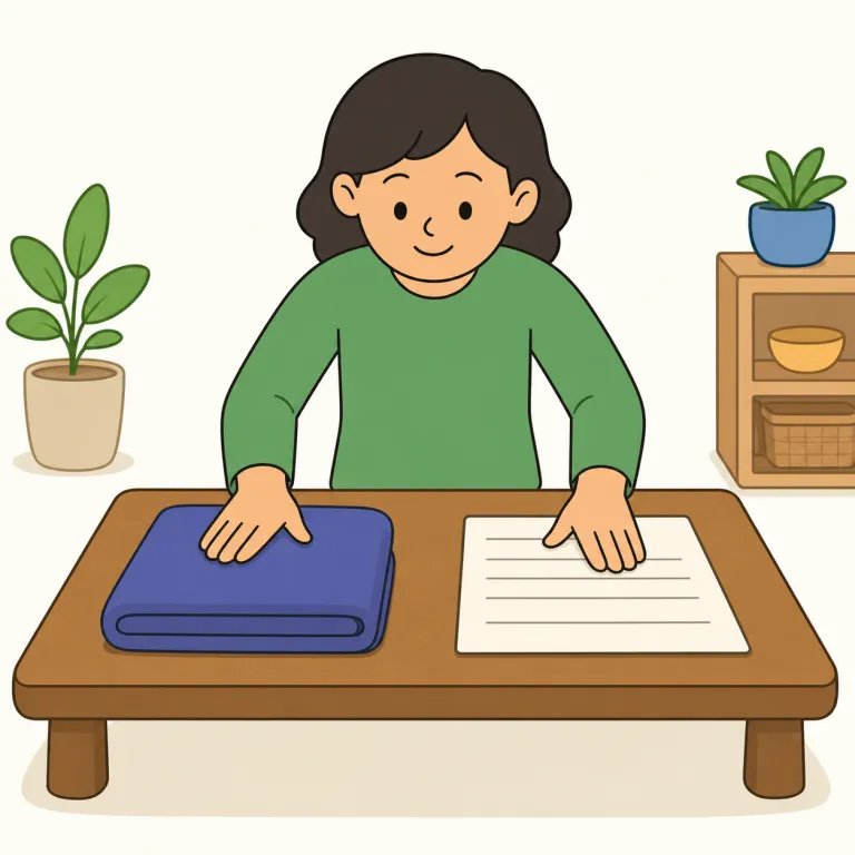 lay down（（物を）置く、横たえる；（規則などを）定める・句動詞）の覚え方イラスト — まず基本は「lay＝置く」