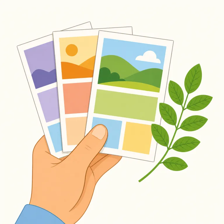 leaflet（ビラ、チラシ、小葉・名詞）の覚え方イラスト — leaf を知っていれば、leaflet はまず「葉っぱのように薄くて小さい一枚もの」と捉えると残りやすい