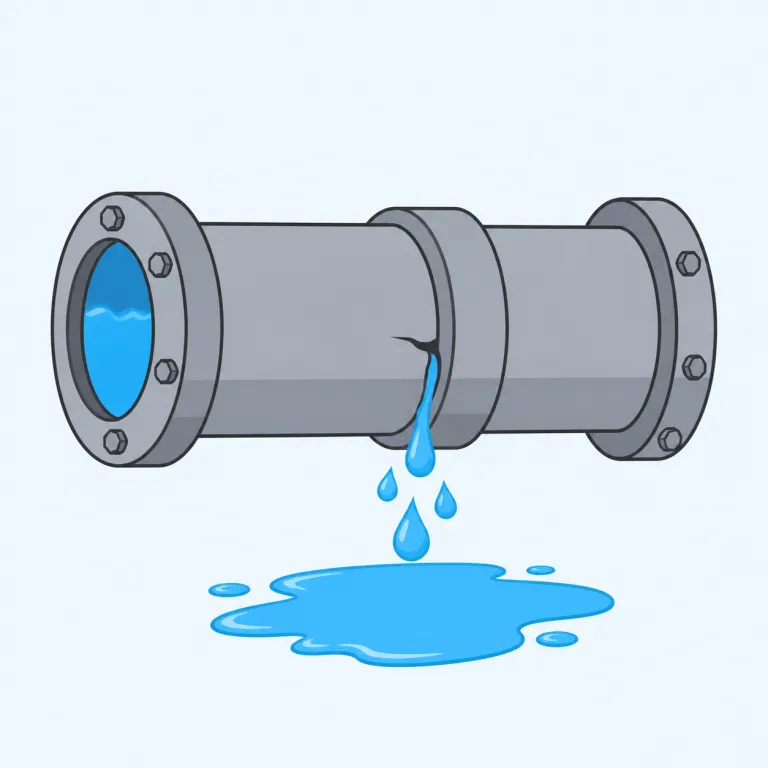 leakage（漏れ・名詞）の覚え方イラスト — まず leak を確実に押さえると覚えやすいです