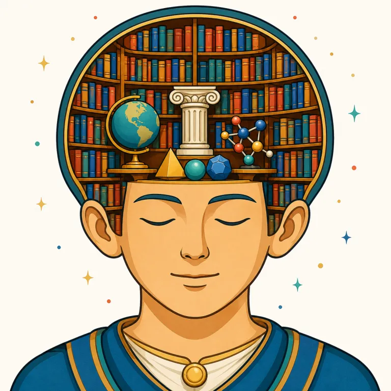 learning（学問、学識・noun）の覚え方イラスト