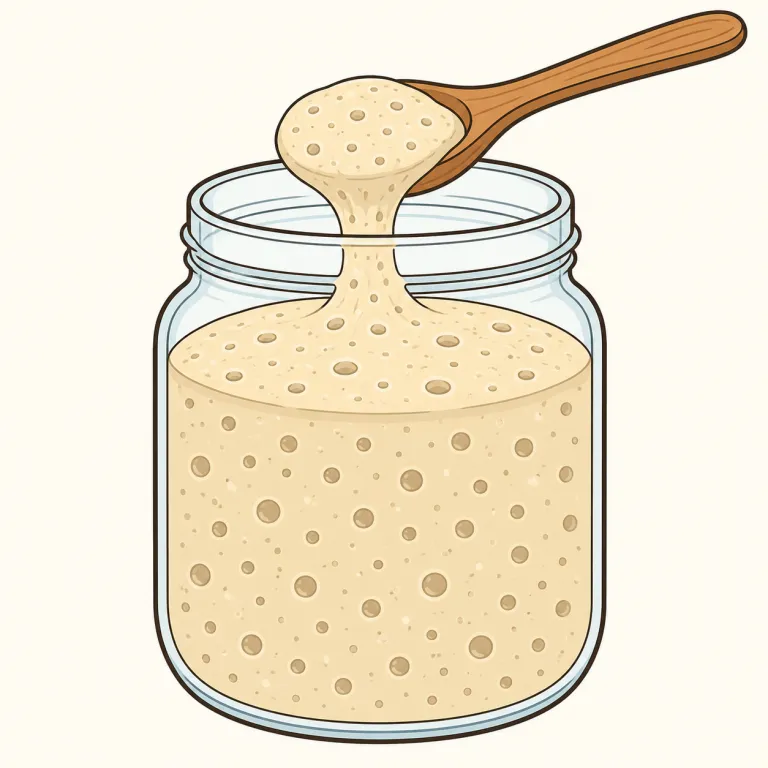 leaven（パン種・noun）の覚え方イラスト