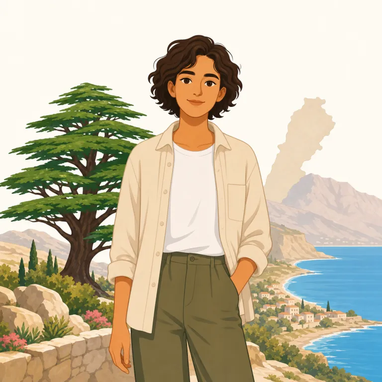 lebanese（レバノンの・形容詞）の覚え方イラスト — Lebanon（レバノン）を知っていれば、Leban- に国・民族・言語でよく出る -ese が付いた形だと見抜けます