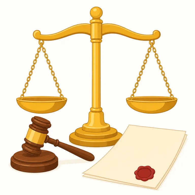 legal（法的な・形容詞）の覚え方イラスト — この legal は「合法の」ではなく、「法律に関する、法的な」という用法です
