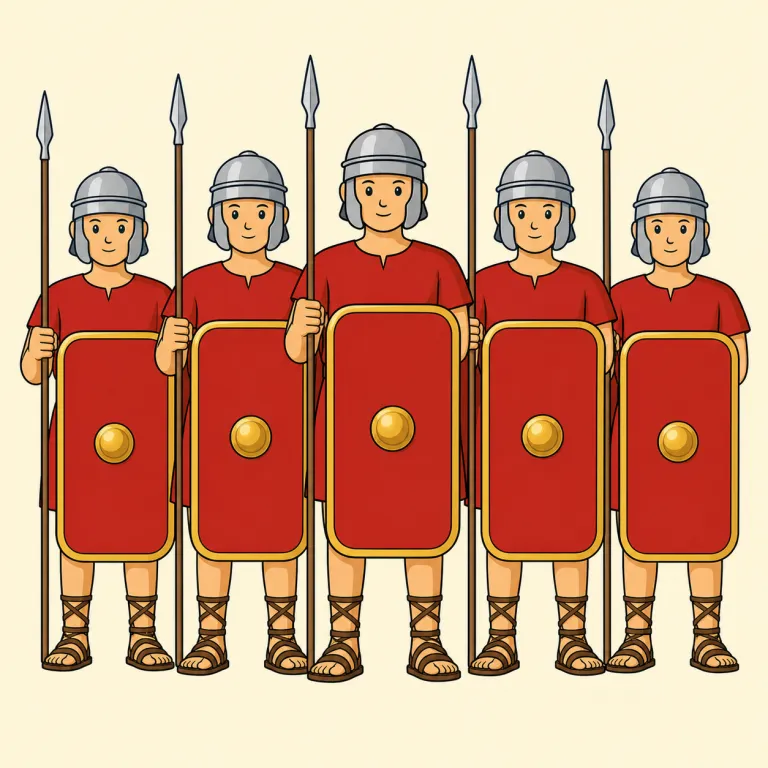 legionary（軍団兵・名詞）の覚え方イラスト — legion「ローマ軍団、大部隊」に、人を表す -ary が付いた語と見ると「軍団に属する者」と結びつきます