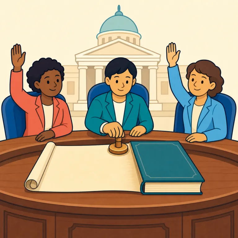 legislate（法律を制定する・動詞）の覚え方イラスト