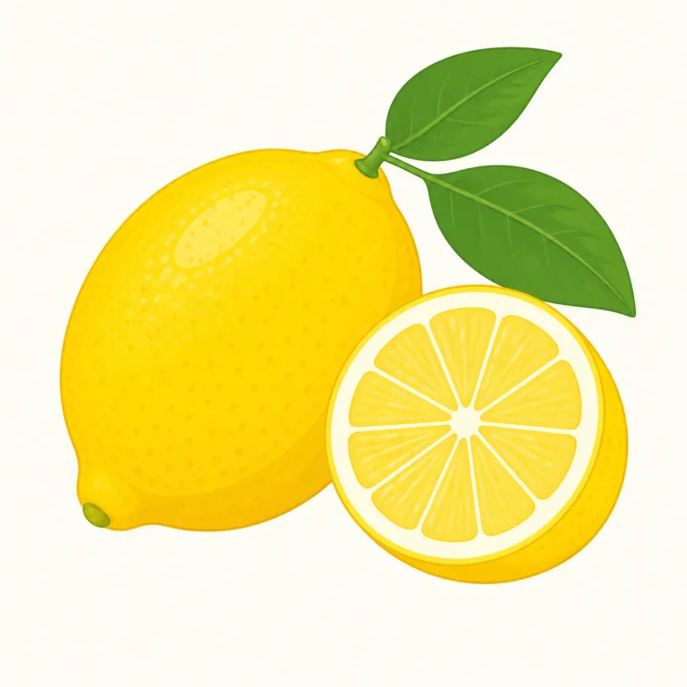 lemon（レモン・名詞）の覚え方イラスト