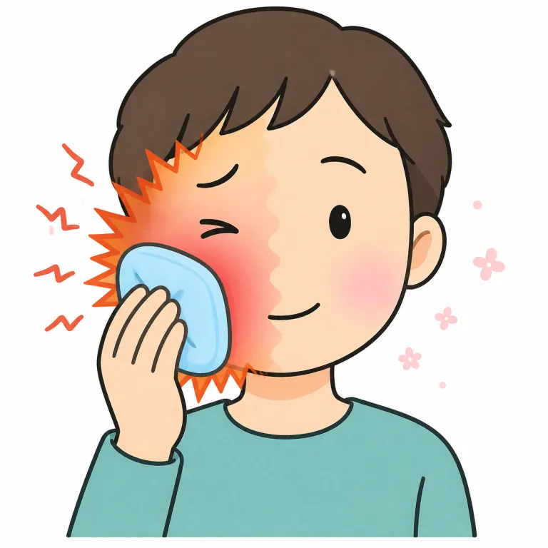 lessen（和らげる・verb）の覚え方イラスト