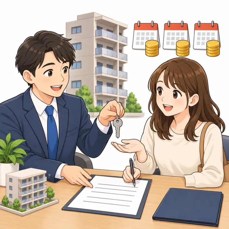 letting（賃貸、貸し出し・noun）の覚え方イラスト