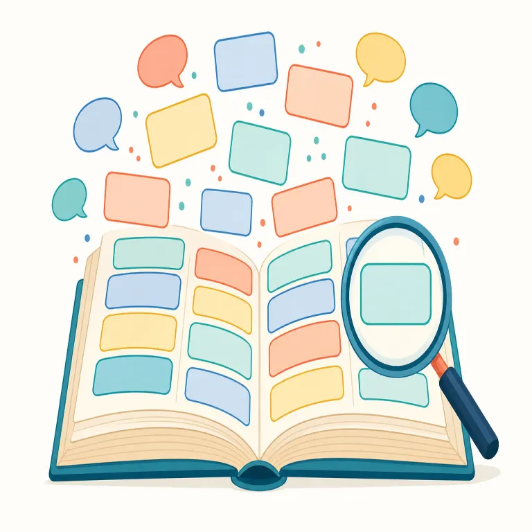 lexical（語彙的な・形容詞）の覚え方イラスト — lexicon（語彙集）を知っていれば、lexical は「語彙・単語に関する」という方向でつかめます