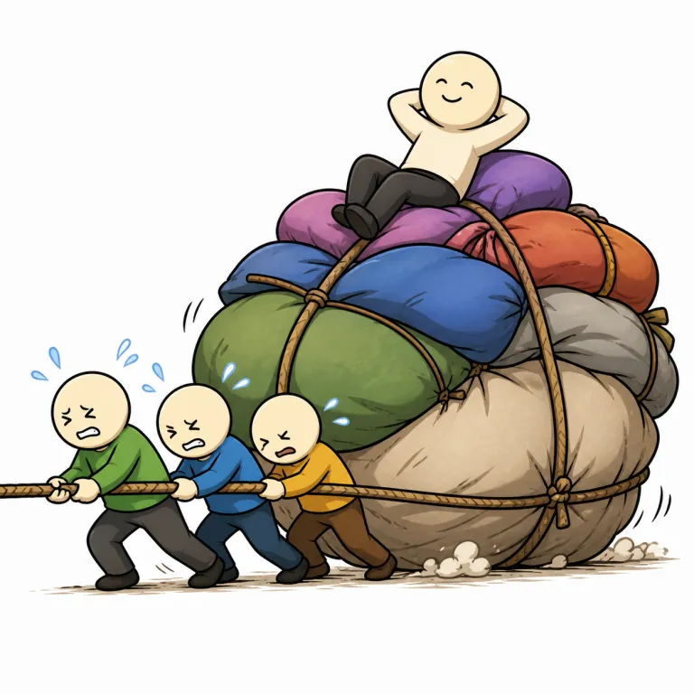 liability（お荷物・noun）の覚え方イラスト