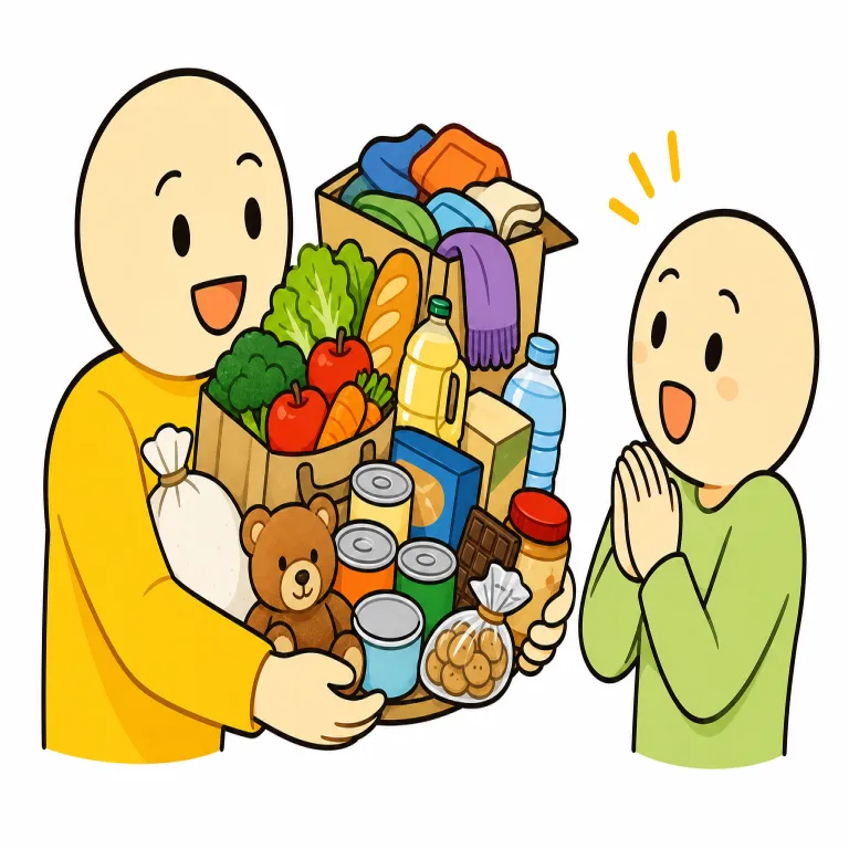 liberal（寛大な・adjective）の覚え方イラスト