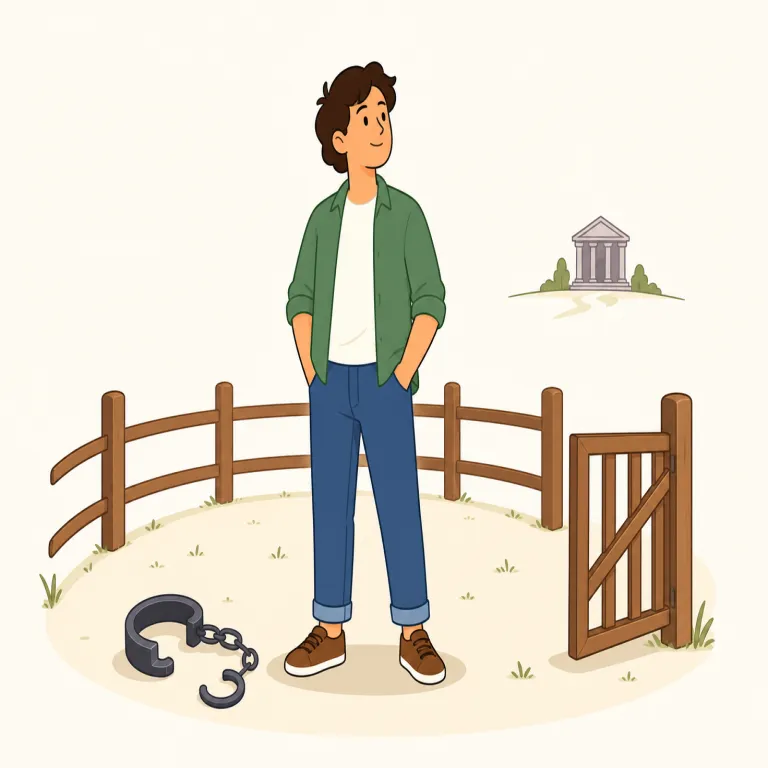 libertarian（自由至上主義者・名詞）の覚え方イラスト — liberty（自由）がそのまま見えるので、まず「自由をかなり強く重んじる人」とつかむと覚えやすいです