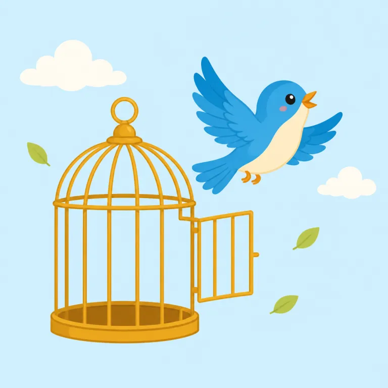 liberty（自由・名詞）の覚え方イラスト — この liberty は「権利として守られる自由」を表す硬めの名詞として覚えると使いやすいです