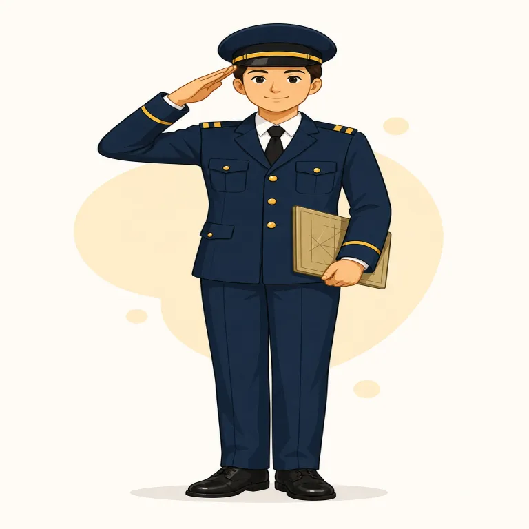 lieutenant（中尉・名詞）の覚え方イラスト — `lieutenant` は軍隊の rank「階級」としての「中尉」を表す語