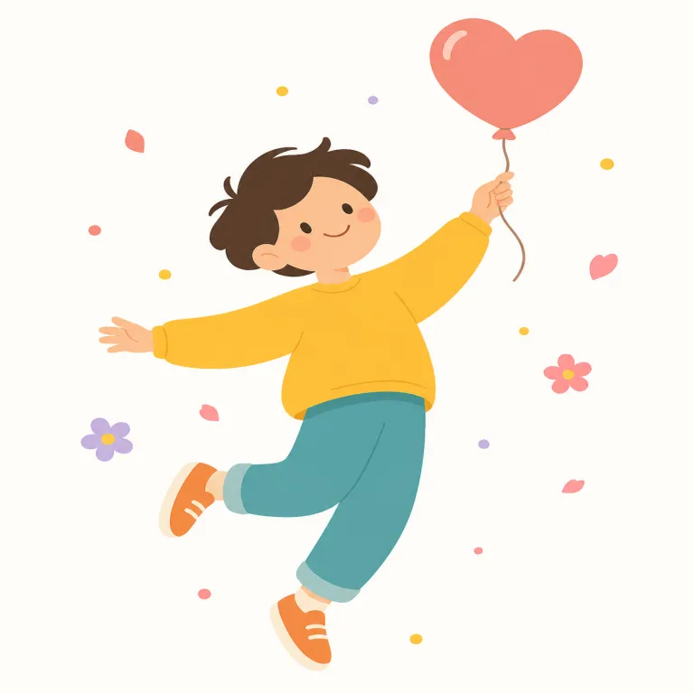 lighthearted（陽気な、気軽な・形容詞）の覚え方イラスト — light＋hearted に分けて覚えると定着しやすいです