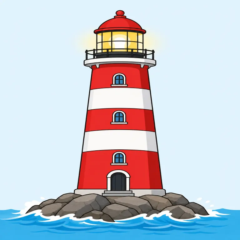 lighthouseの覚え方イラスト