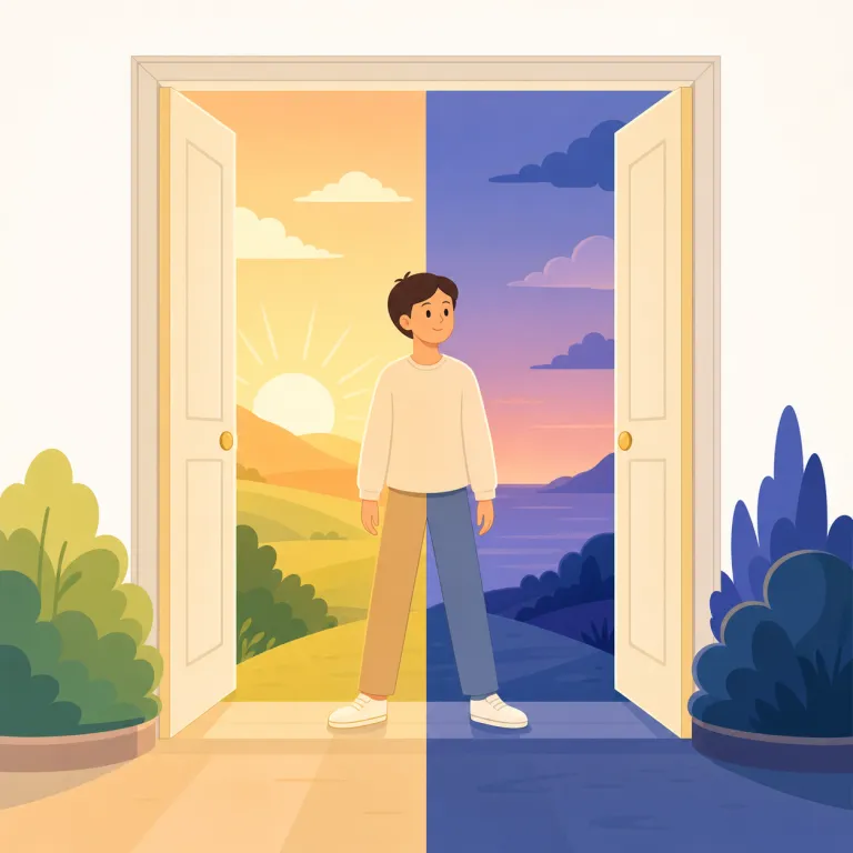 liminal（境界的な、中間的な・形容詞）の覚え方イラスト — liminal は limit から作られた語ではなく、ラテン語で「敷居」を意味する limen と結びつけると覚えやすい語です