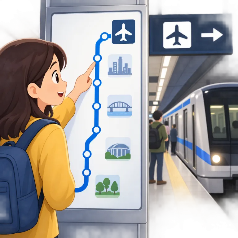 line（路線・noun）の覚え方イラスト