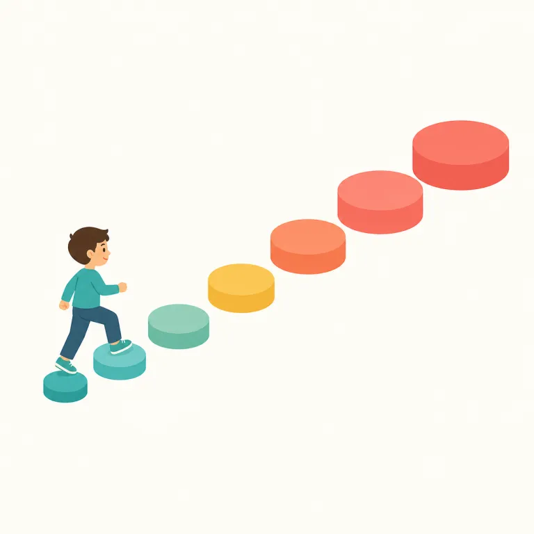 linearly（線形に・副詞）の覚え方イラスト — linearly は line「線」から来た linear「線形の」に -ly が付いた副詞です