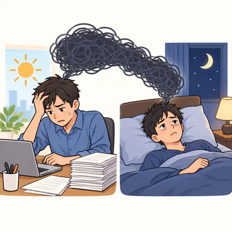 linked（関連した・adjective）の覚え方イラスト