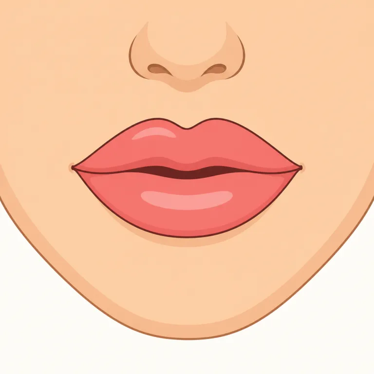 lip（唇、縁・名詞）の覚え方イラスト — まず mouth と結びつけて、upper lip / lower lip と上下で言えるようにすると定着しやすい