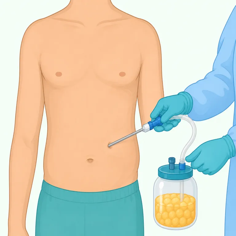 liposuction（脂肪吸引・名詞）の覚え方イラスト — まず後半の suction を軸に覚えると定着しやすいです