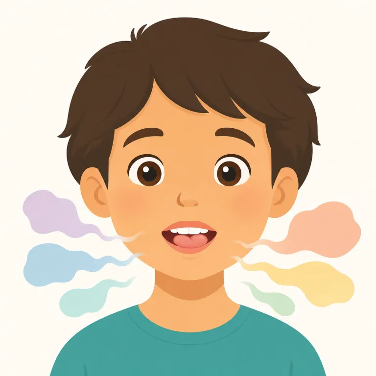 lisp（舌足らず・名詞）の覚え方イラスト — lisp は、まず have a lisp / speak with a lisp というまとまりで覚えると記憶に残る