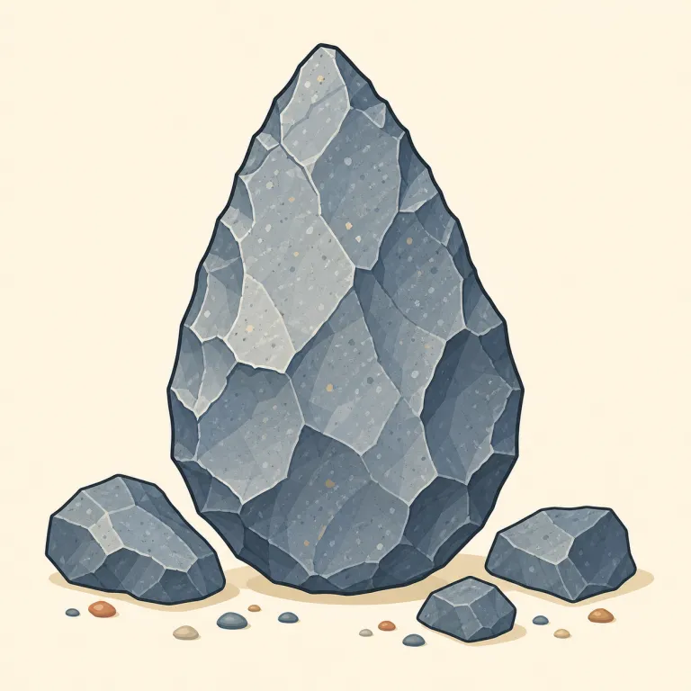 lithic（石質の・形容詞）の覚え方イラスト — 「石そのものっぽい質感・材質を述べる語」として覚えると残りやすいです