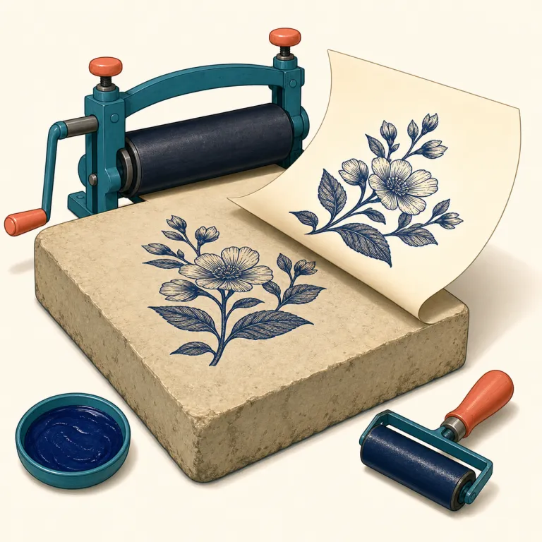 litho（リトグラフ、石版画・名詞）の覚え方イラスト — litho は単独で覚えるより lithograph の短縮形として押さえると残りやすいです