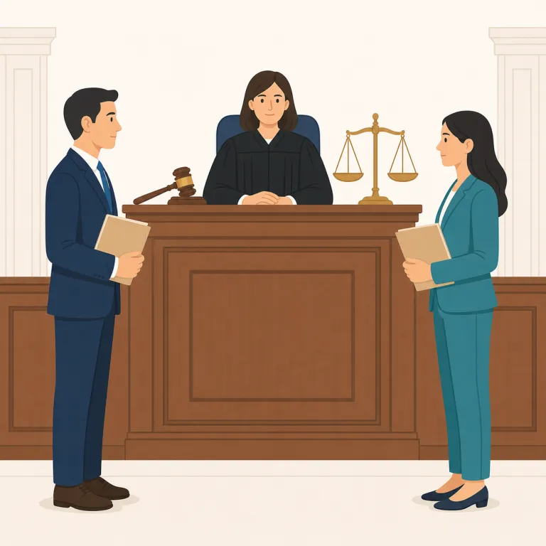 litigate（訴訟する・動詞）の覚え方イラスト — litigate は legal な争いを court まで持ち込む語