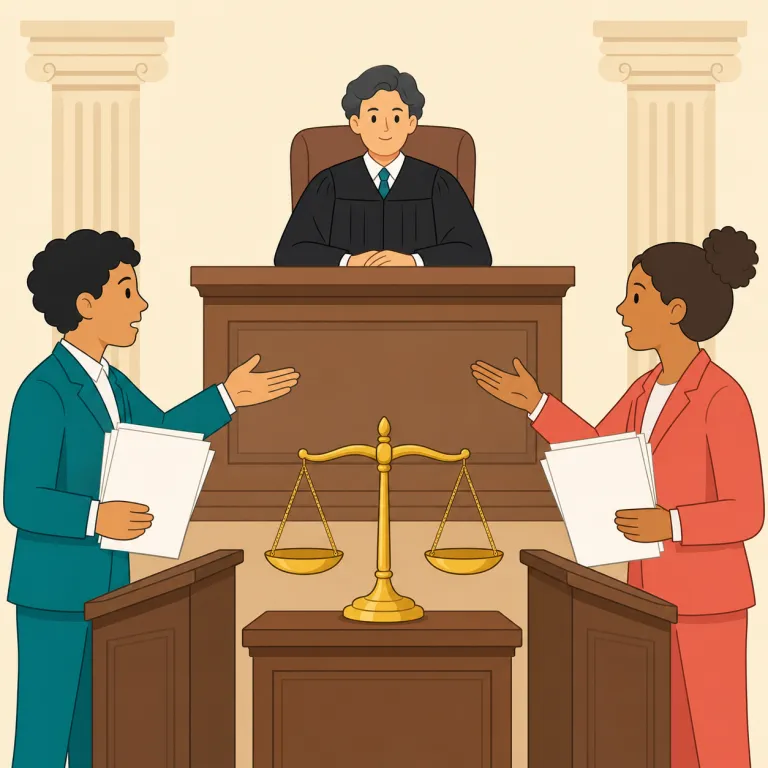 litigating（訴訟で争う・動詞）の覚え方イラスト — litigating は litigate の -ing 形で、litigation（訴訟）と同じ litig- を手がかりにすると覚えやすいです