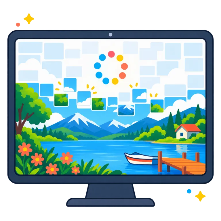 loading（読み込み・noun）の覚え方イラスト