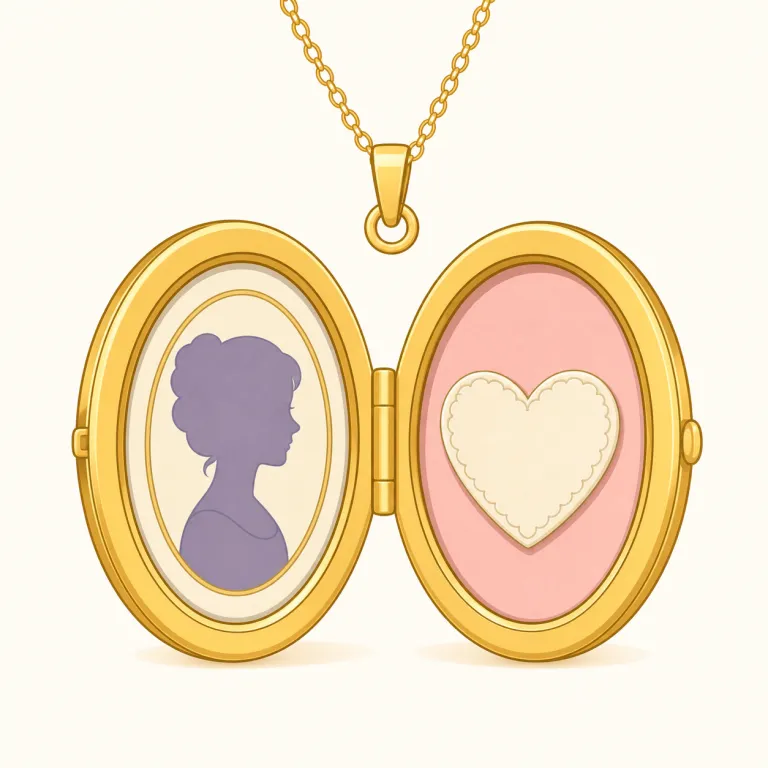 locket（写真入れペンダント・名詞）の覚え方イラスト — locket は lock「閉じる、鍵をかける」と同じ発想で覚えると自然です