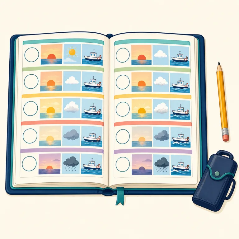 logbook（日誌・名詞）の覚え方イラスト — log は「丸太」より、activity log・error log・travel log の log＝「起こったことの記録」でつかむと覚えやすい