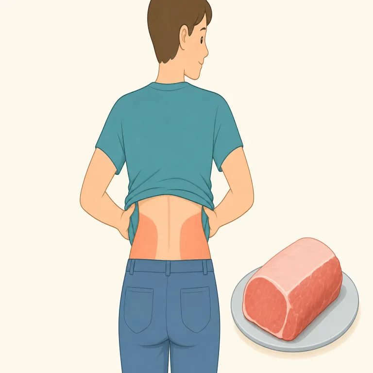 loin（腰、腰肉・名詞）の覚え方イラスト — 単独で覚えるより、肉の名前の一部としてまとめて覚えると残りやすい語です