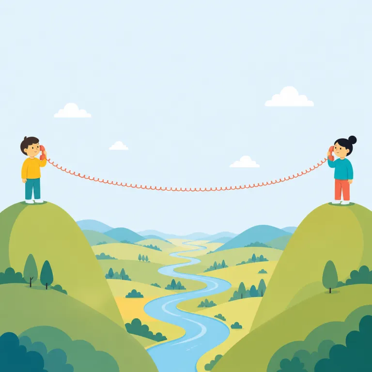 long-distance（遠距離の・形容詞）の覚え方イラスト — long「長い」＋distance「距離」で、文字どおり「距離が長い」と捉えると覚えやすい語です