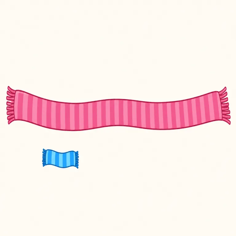 long（長い・形容詞）の覚え方イラスト — この long は「どれくらい続くか」を測る語として押さえると便利です