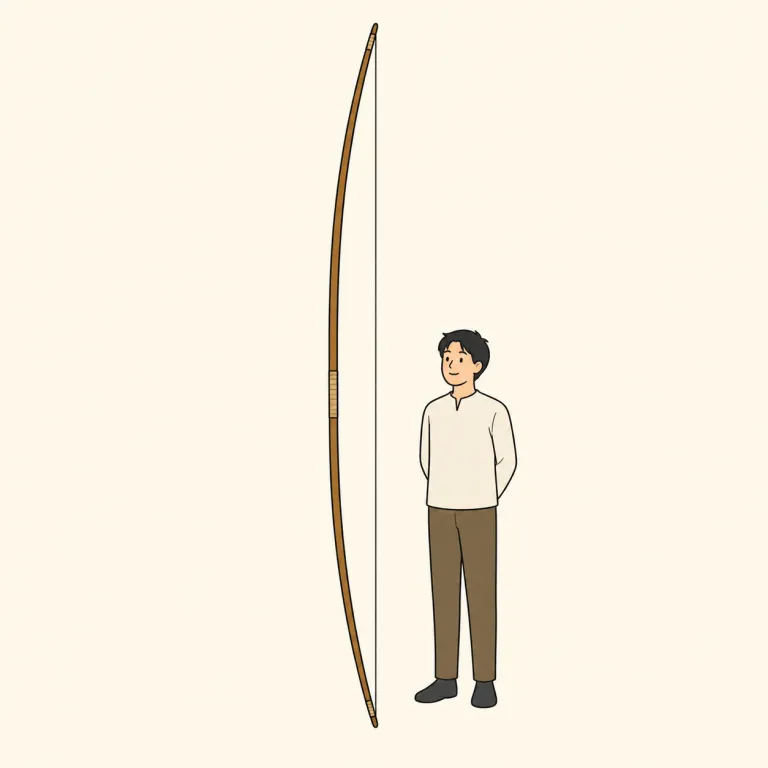 longbow（長弓・noun）の覚え方イラスト