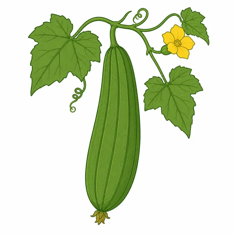 loofah（ヘチマ・noun）の覚え方イラスト