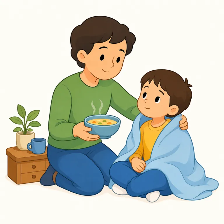 look after（世話をする・句動詞）の覚え方イラスト — look after は、基本語 look を見た瞬間に『ただ見る』ではなく『気を配って見守る』へ広げて覚えると残りやすい句動詞