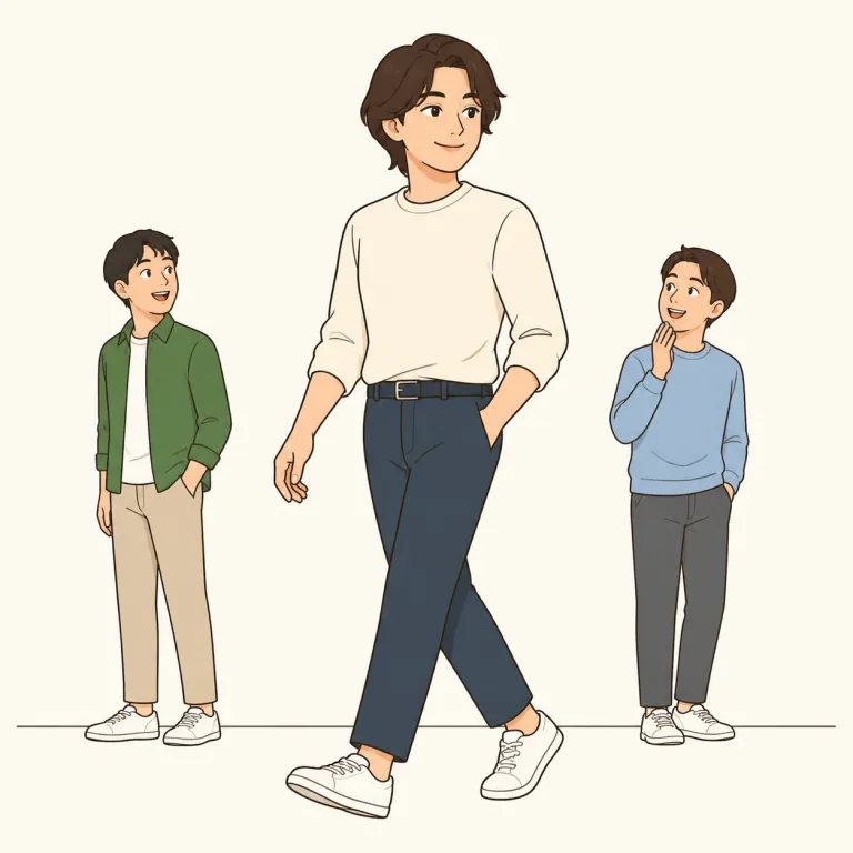 looker（容姿の魅力的な人・noun）の覚え方イラスト