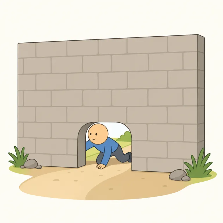 loophole（抜け穴・名詞）の覚え方イラスト — まず hole=「穴」を核に置くと覚えやすい語です