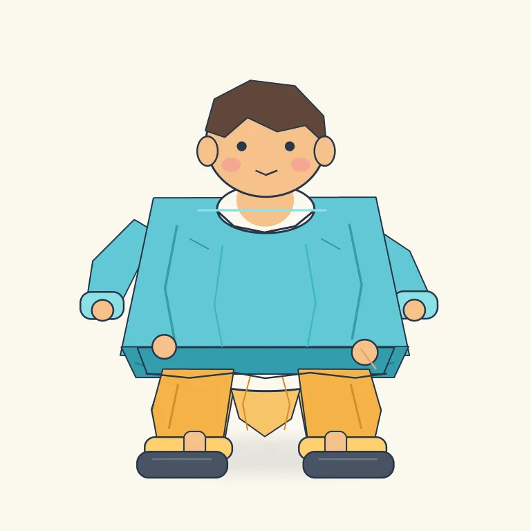 loose（緩い・形容詞）の覚え方イラスト — このエントリの loose は「緩い」と覚える用法です