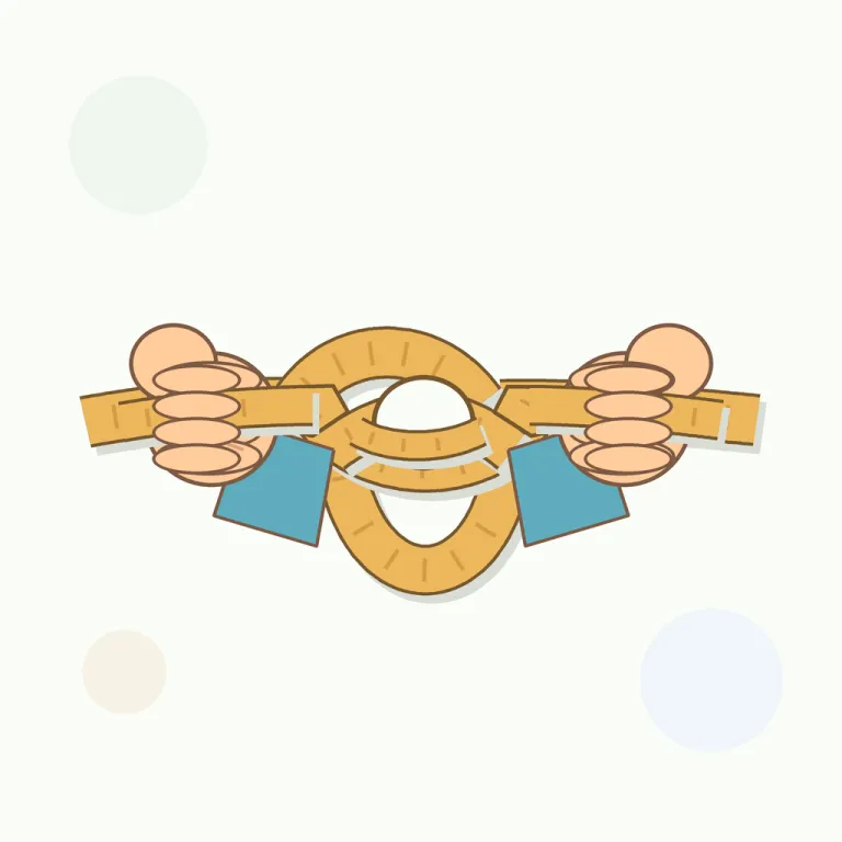 loosen（緩める・動詞）の覚え方イラスト — loose（ゆるい）を動詞にした形と見ると覚えやすい語です
