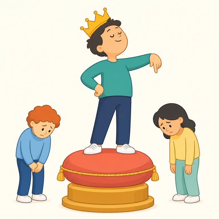lording（威張り散らす・動詞）の覚え方イラスト — lord（領主・偉い人）から連想すると覚えやすい語です