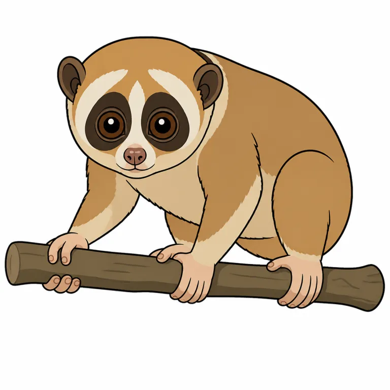 loris（ロリス・noun）の覚え方イラスト