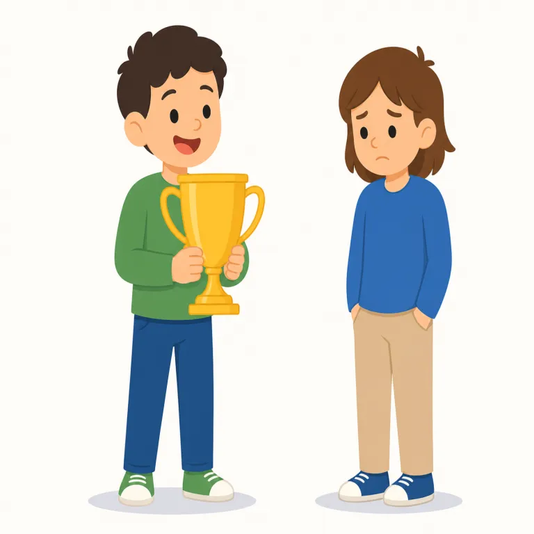 lose out to（～に負ける，～に奪われる・句動詞）の覚え方イラスト — lose を知っていれば核は「失う」