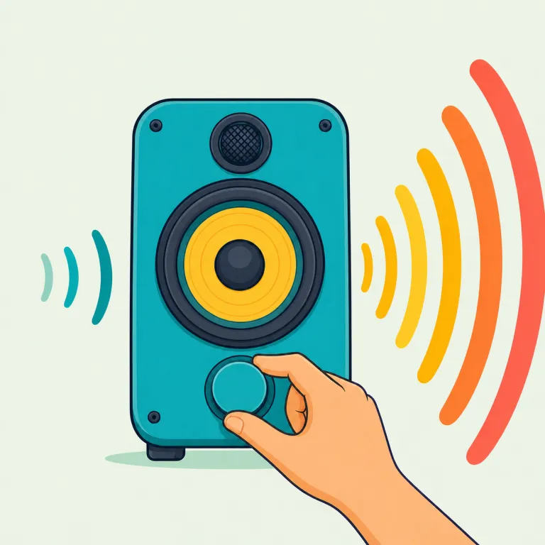 louden（大きくなる・音量を上げる・動詞）の覚え方イラスト — まず loud「音が大きい」を芯に置くと、louden は「loud な状態にする／なる」と自然に取れる